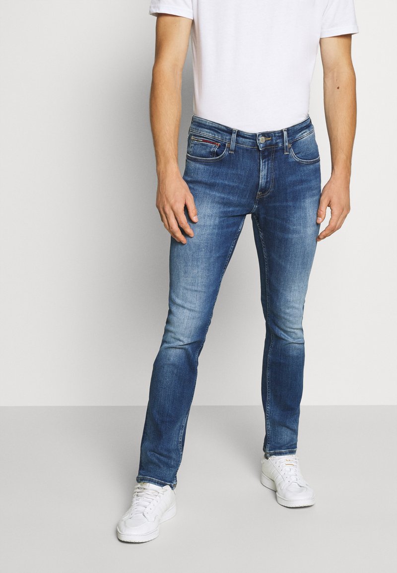 Tommy Jeans SCANTON - Slim fit jeans - queens mid blue/blue denim - Zalando.co.uk