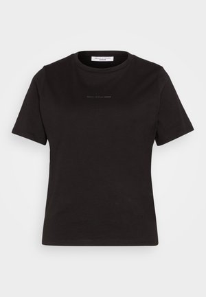 Marc O'Polo DENIM, SHORTSLEEVE ROUNDNECK BASIC FIT WITH LOGO - T-Shirt basic - black