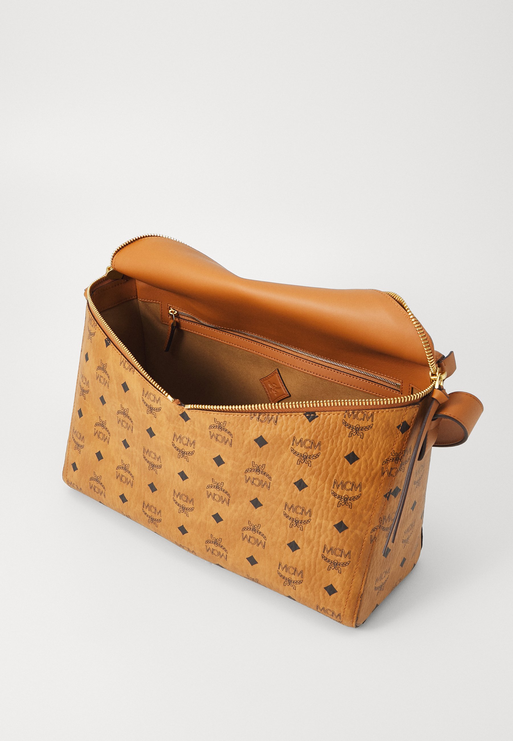 MCM DIAMANT SHOULDER - Handbag - cognac - Zalando.co.uk