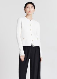 Calliope Strickjacke - bianco lana