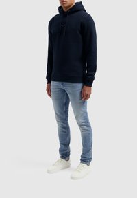 Pure Path REGULAR FIT LS - Hoodie - navy