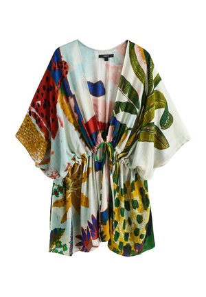 REGULAR FIT - LONG LINE TIE WAIST KAFTAN  . - Pludmales piederums - bright leopard