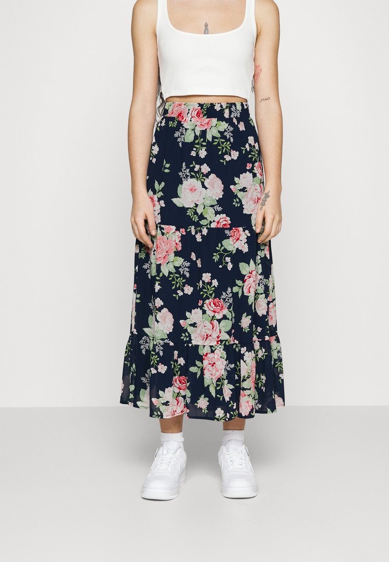 VILA Petite Maxi sukně - dark blue