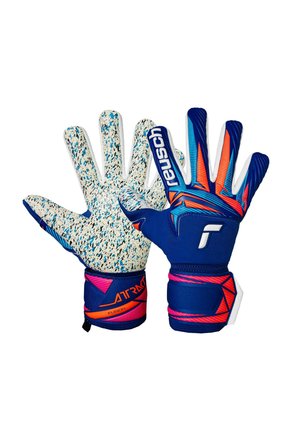 ATTRAKT FUSION  - Guantes de portero - sharp blu/wht/shock orng