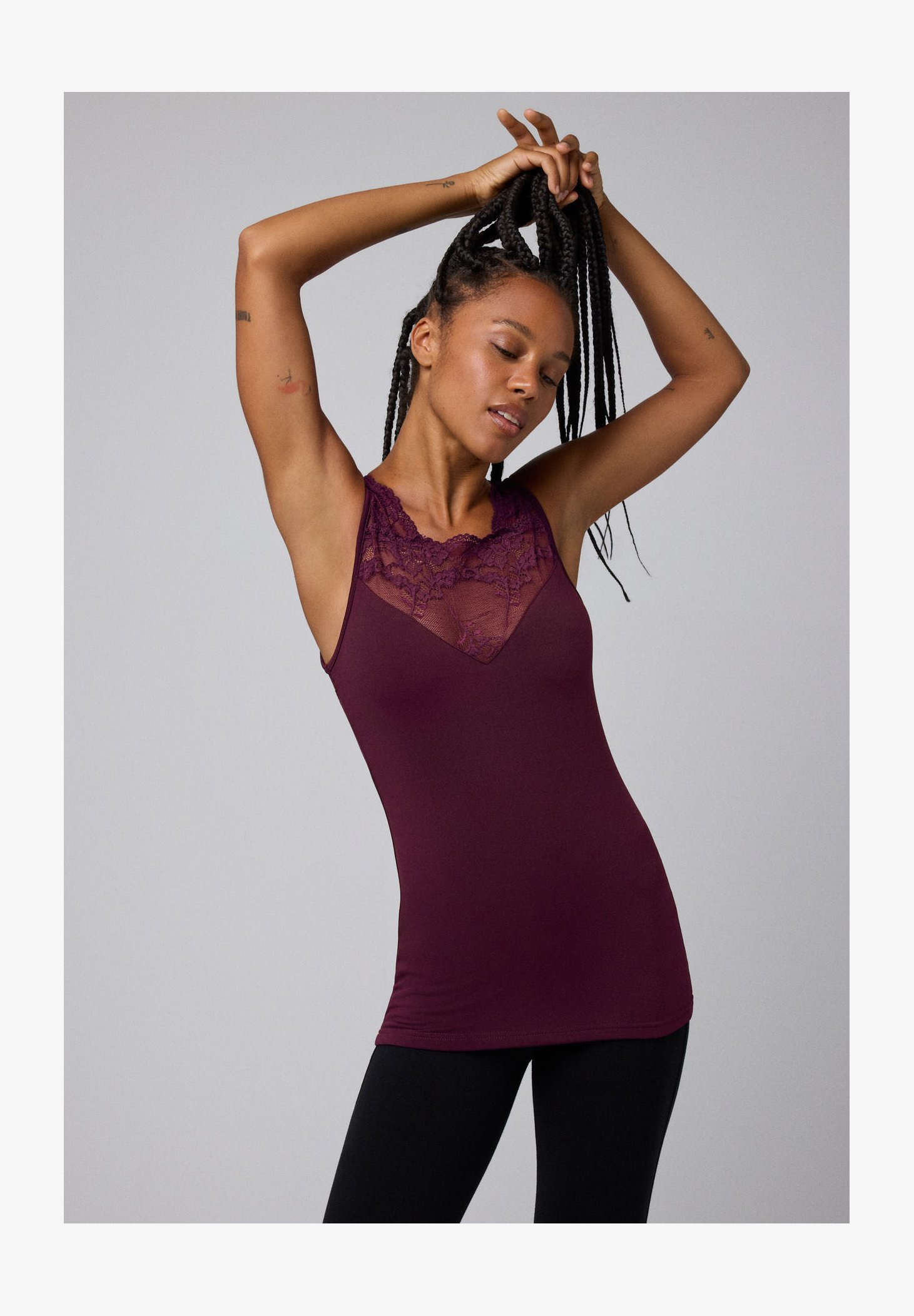 Ysabel Mora Camiseta interior dark purple/morado oscuro