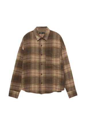 LONG SLEEVE CHECK - Overhemd - dark brown