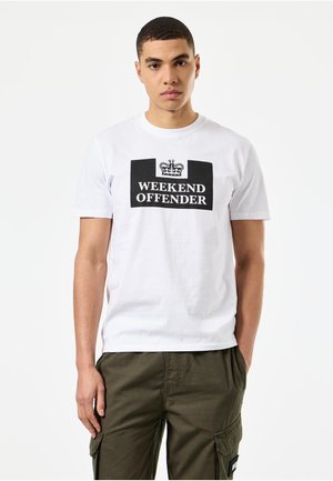 Weekend Offender PRISON - T-shirt imprimé - white