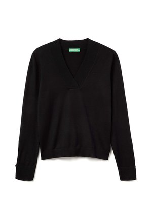 V-NECK - Jumper - black