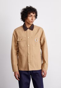Carhartt WIP - MICHIGAN COAT - Džinsinis švarkelis - dusty brown/tobacco Miniatiūros vaizdas 1