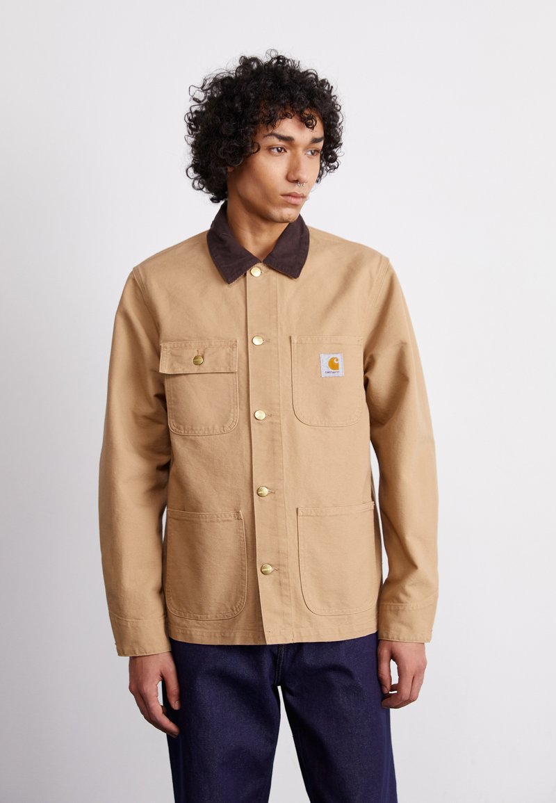 Carhartt WIP - MICHIGAN COAT - Džinsinis švarkelis - dusty brown/tobacco, Padidinti