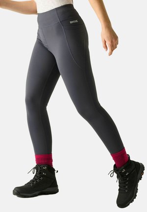 Regatta, REGATTA HOLEEN COMPRESSION PRO STRETCH LEGGINGS LEGGINGS - Leggings - seal grey