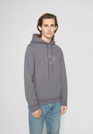 CAUSAL HOODIE - Felpa con cappuccio - dark grey/silver