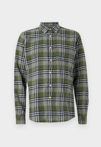 FALLBAY CHECKED TAILORED SHIRT - Pluus - mid grey marl