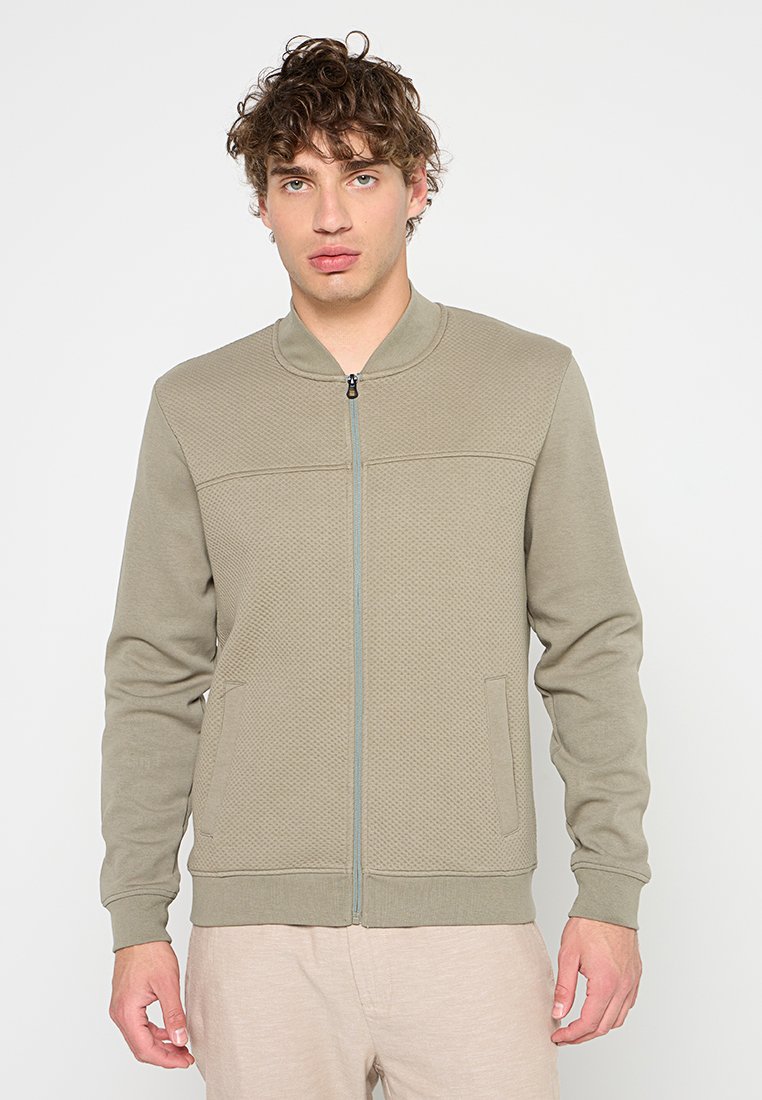 NO EXCESS Sweater met rits olijfgroen NO EXCESS Sweater met rits olijfgroen