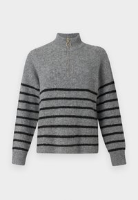 ONLTOKYO ZIP PULLOVER - Neule - dark grey