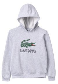 Lacoste BOY LOGO HOODIE - Felpa con cappuccio - argent chine