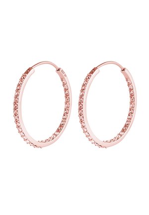 SPARKLING BASIC - MIT KRISTALLEN VON SWAROVSKI® - Boucles d'oreilles - rosa
