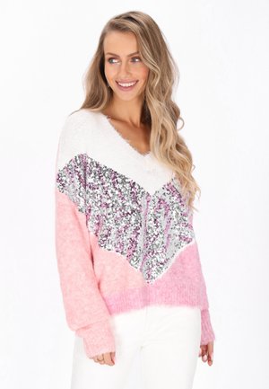 Maglione - offwhite pink