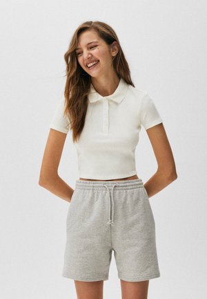 WITH DRAWSTRING - Shorts - light grey