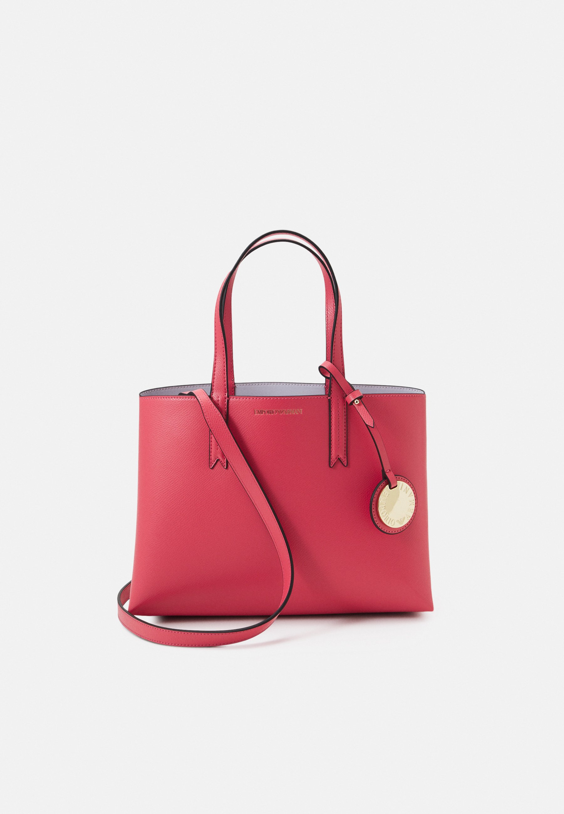 Emporio Armani TOTE BAG - Borsa a mano - peach/rosso chiaro - Zalando