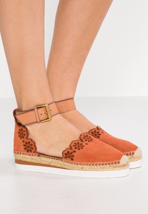Espadrilles - metallic red