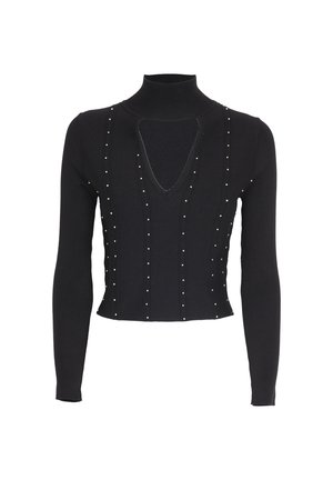 INFLUENCER CROPPED CUT-OUT - Trui - black