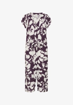 Kaffe, KAMIRA PLAIN WEAVE PRINTED - Combinaison - blackberry wine/chalk flowers
