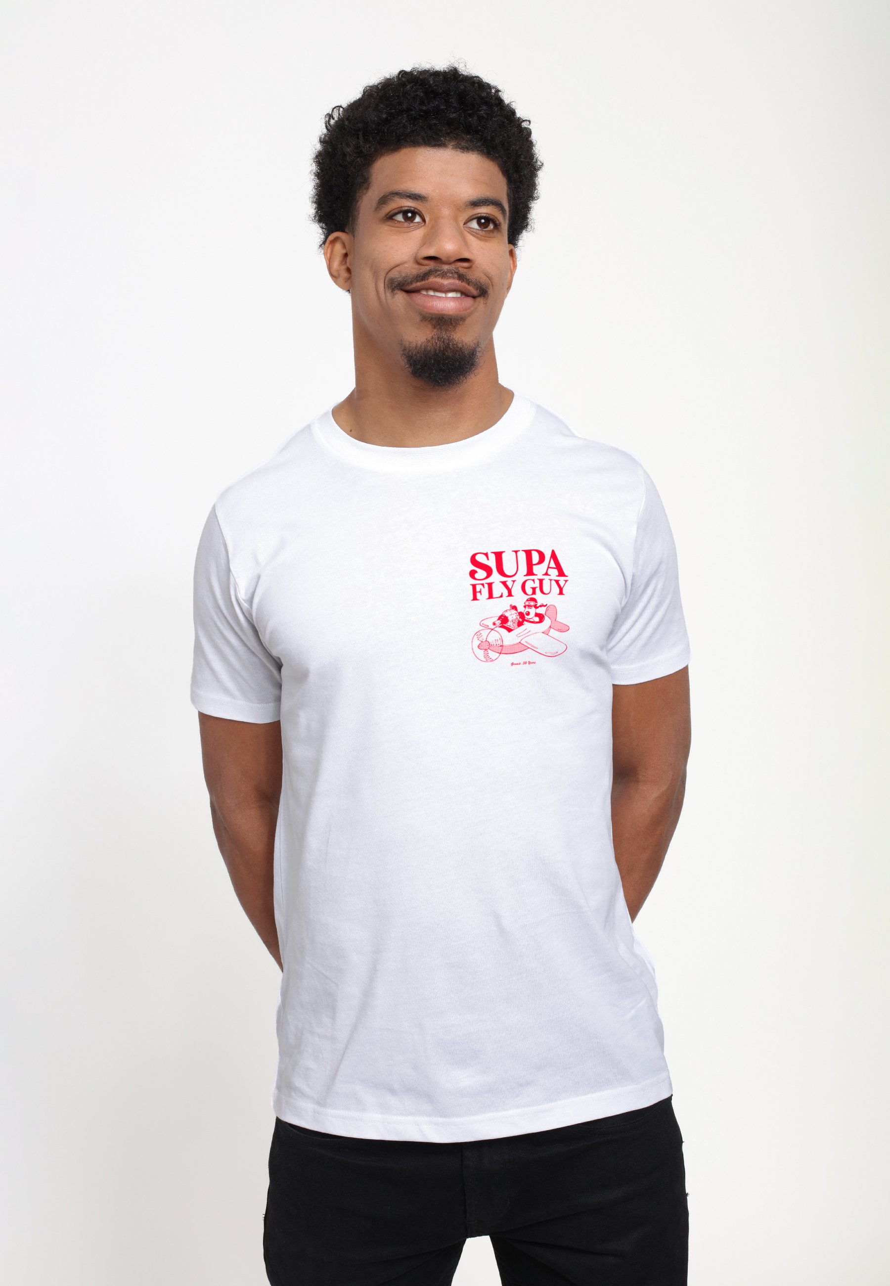 Henry Tiger WALLACE AND GROMIT SUPA-FLY-GUY-GROMIT - T-shirt imprimé -  white/blanc - ZALANDO.FR