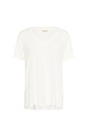 Soaked in Luxury, SLCOLUMBINE OVERSIZE SHORT SLEEVE - T-shirt basique - broken white