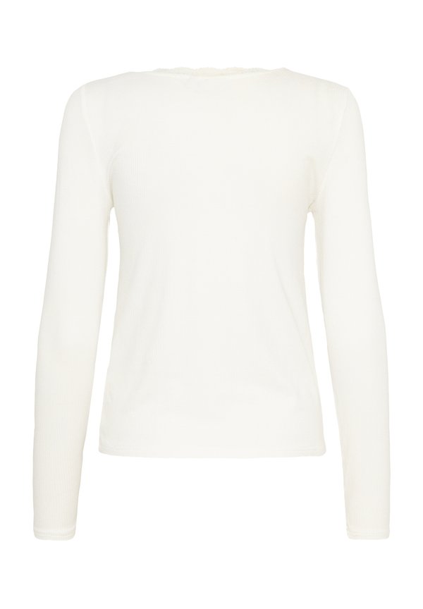 KAOMI U-NECK - Long sleeved top - chalk3