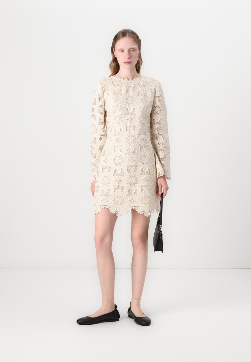Malina IMANI GUIPURE MINI DRESS - Cocktail dress / Party dress - sand -  Zalando.ie
