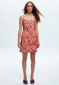 adL PATTERNED MINI  - Denní šaty - printed brown