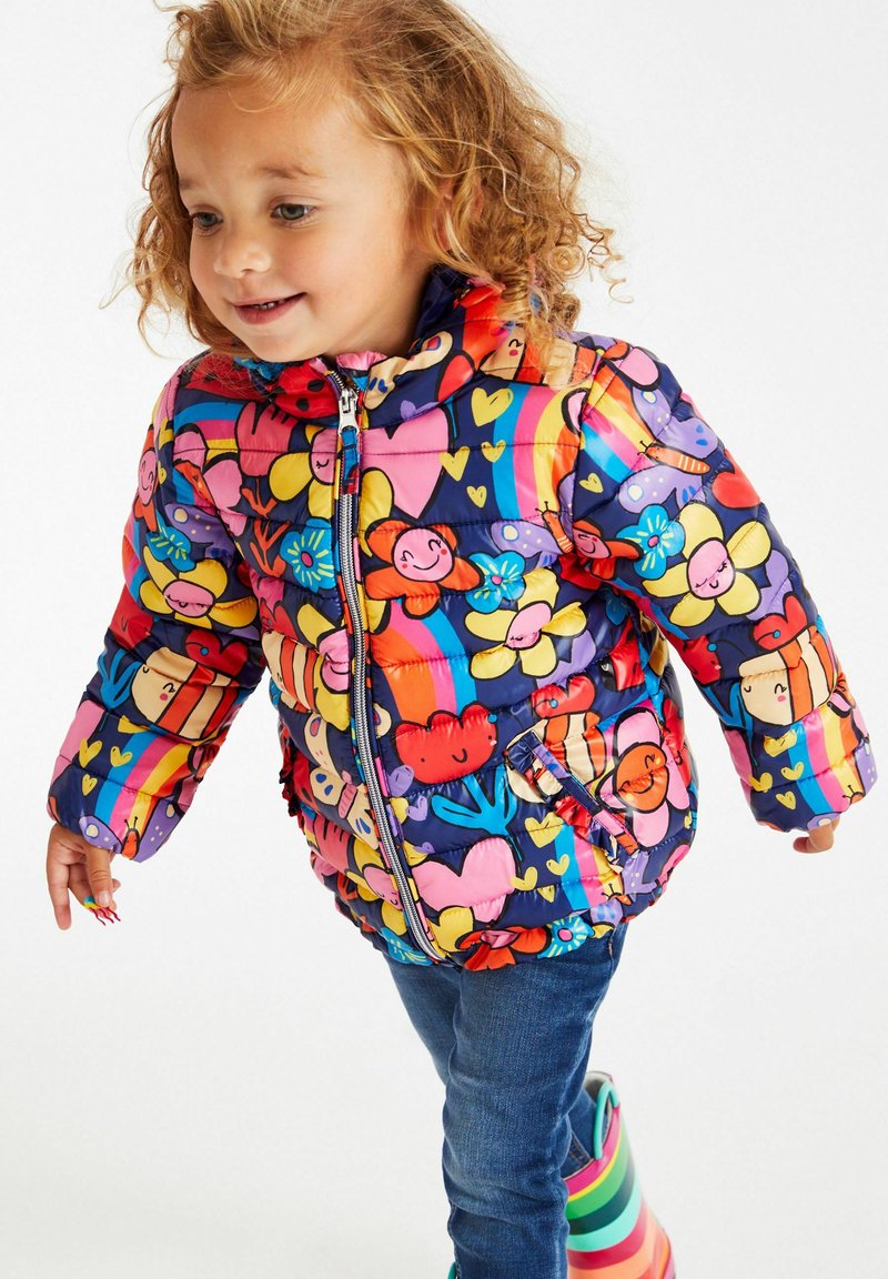 Next SHOWER RESISTANT PRINTED PADDED COAT Wintermantel navy blue