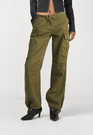 NOVA POCKET PANTS - Kareiviško stiliaus kelnės - khaki