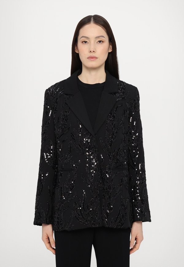 LONG SLEEVE FITTED BLAZER EMBROIDERED SEQUINS - Blazer