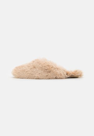 SQUARE TOE SLIM MULE - Pantoffels - beige