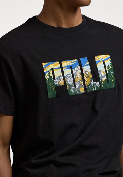 Polo Ralph Lauren SHORT SLEEVE T-SHIRT - Print T-shirt - schwarz