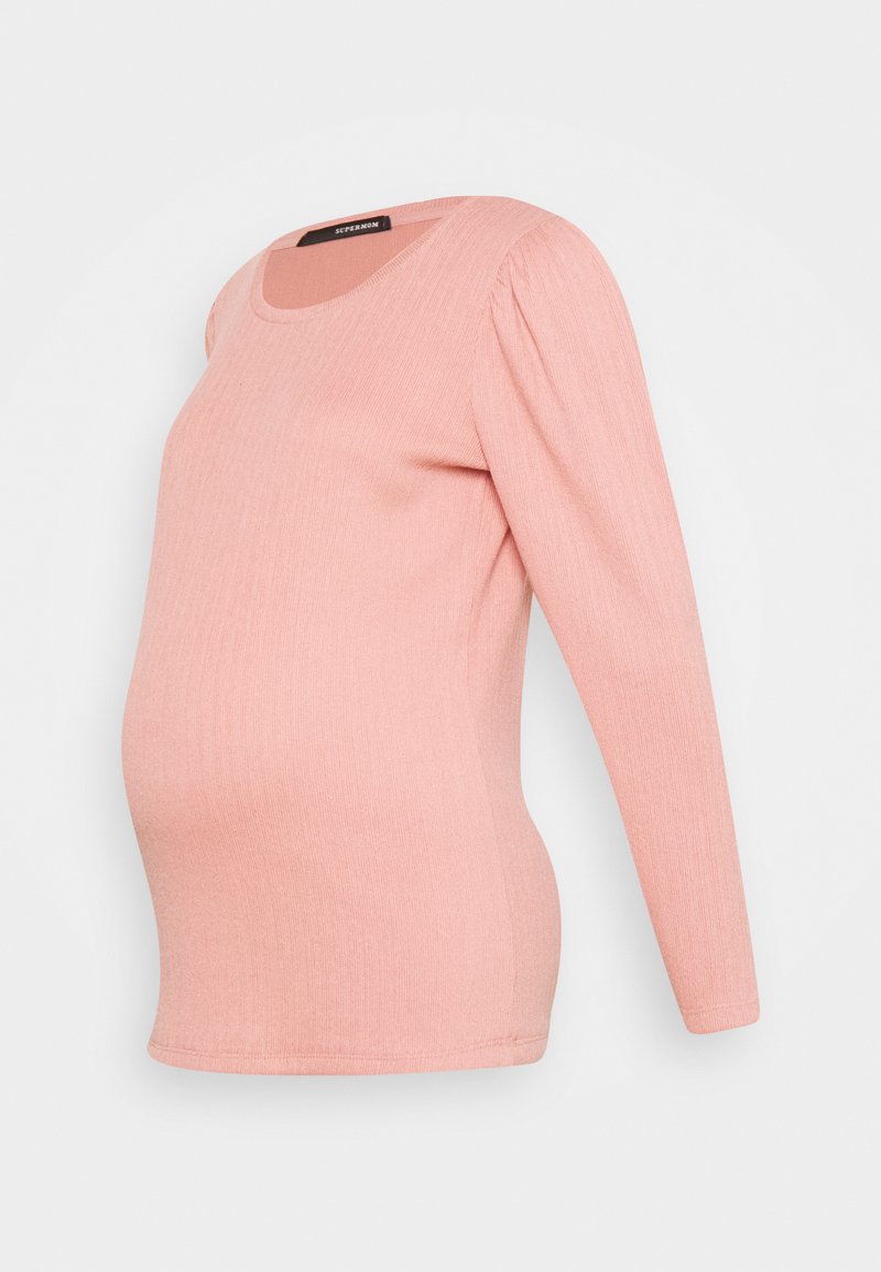Supermom Longsleeve donkerroze