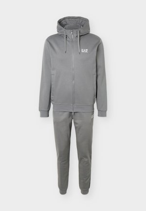 EA7 Emporio Armani, TRAIN CORE ID T SUIT HOODIE - Φόρμα - pewter