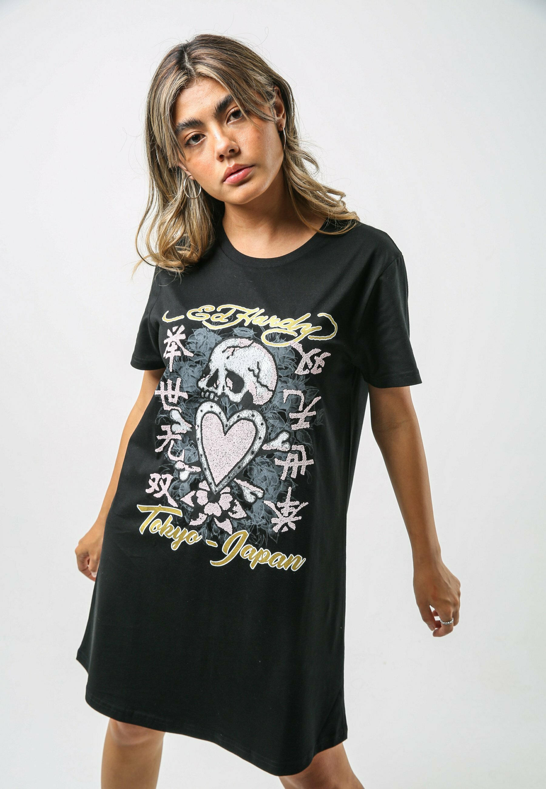 Ed Hardy SKULL - Jersey dress - black - Zalando.ie Ed Hardy SKULL - Jersey dress - black - Zalando.ie