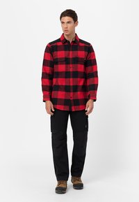 Dickies M HEAVY - Camicia - red black plaid