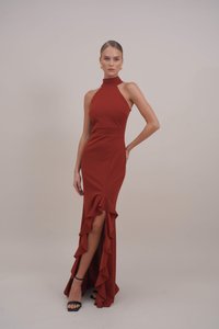 WAL G. CLAUDINE - Společenské šaty - burnt orange