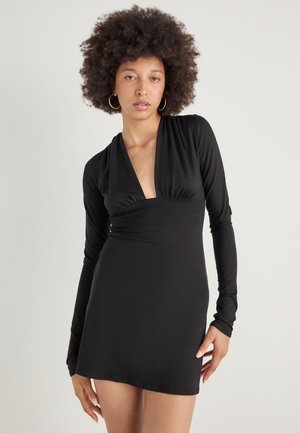 LONG SLEEVE MINI DRESS - Trikoomekko - black
