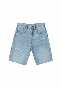 Stradivarius Shorts vaqueros - light-blue denim