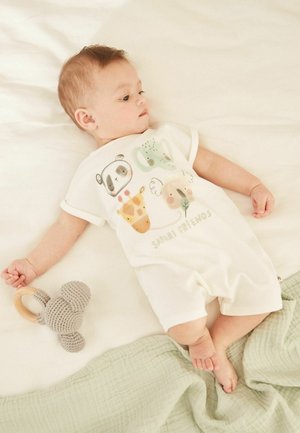 2 PACK BABY (0MTHS-3YRS) - Sleep suit - white safari friends