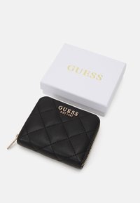 Guess CARLY SMALL ZIP AROUND - Pénztárca - black