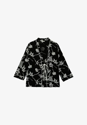Koton, FLORAL KIMONO - Lichte jas - black