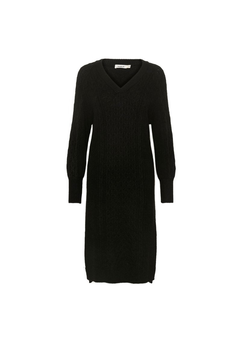 Soaked in Luxury Gebreide jurk zwart