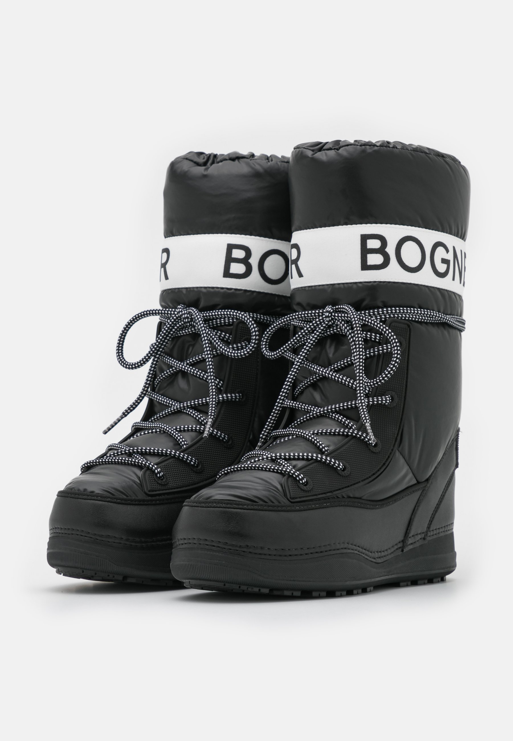 Bogner LES ARCS - Botas para la nieve - black/white/negro - Zalando.es