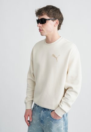 ELEVATED CAT LOGO RELAXED CREW - Φούτερ - alpine snow